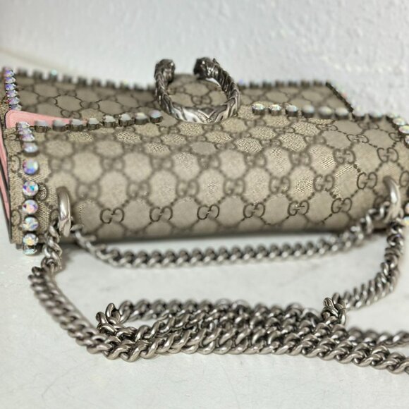 Gucci GG Logo Supreme Medium Dionysus Shoulder Bag - Picture 8 of 9